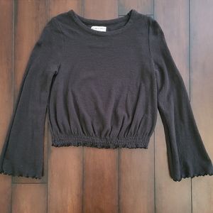 Madewell Texture and Thread Black Top